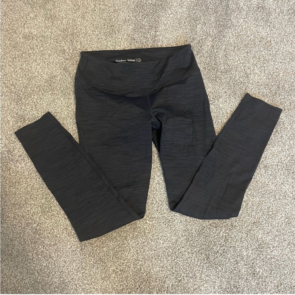 Dark Grey Cropped Outdoor Voices Legging